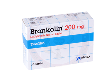 BRONKOLIN 200 MG DEGISTIRILMIS SALIMLI TABLET